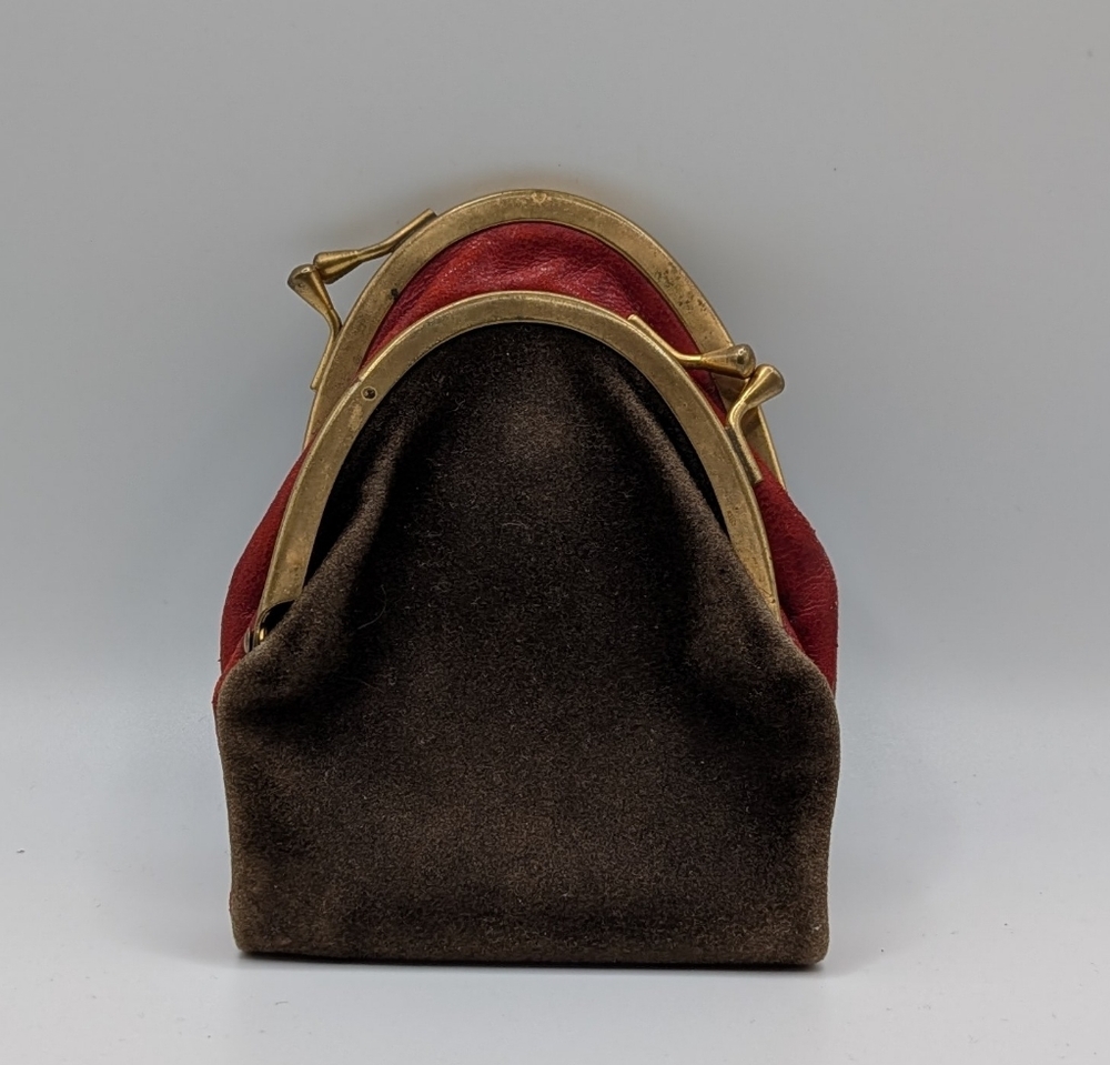 Gucci vintage (1950s) double sided change purse.